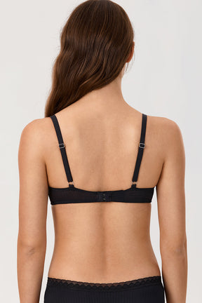 Diosa Glam™ Sutiã Push Up com Decote Profundo e Renda