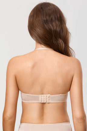 Diosa Glam™ Sutiã Push Up Sem Alças com Renda