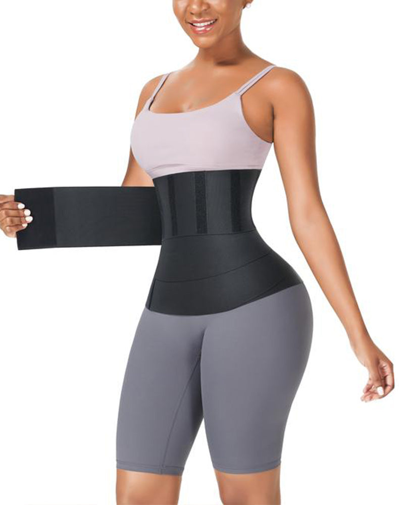 Cinta Sauna de Alta Compressão com Faixa Redutora e Corselet Integrado