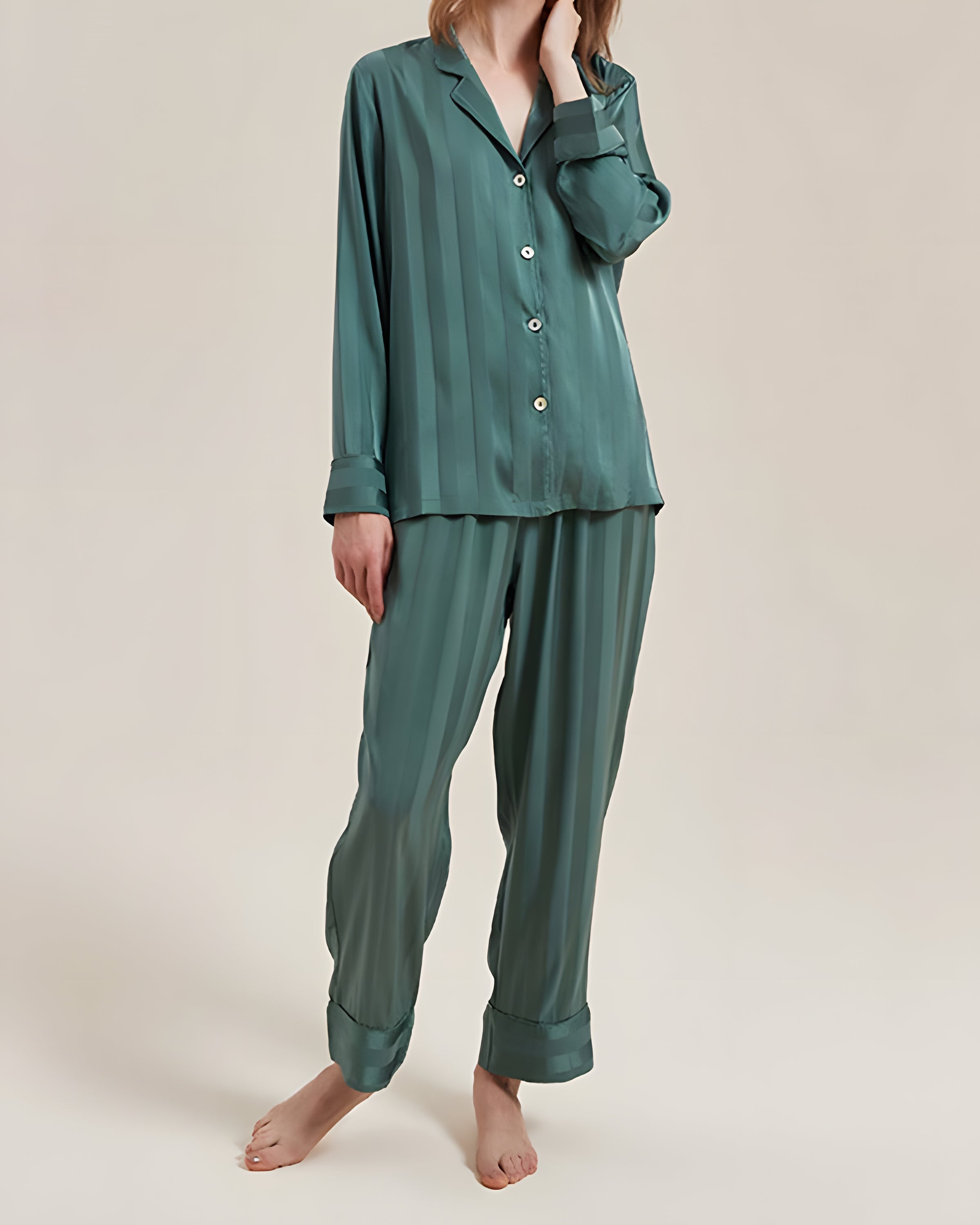 Listrado Deluxe - Conjunto Seda Jacquard Dupla