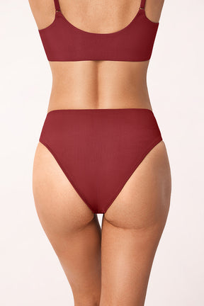 Ribbed High-Waisted Bikini Bottom