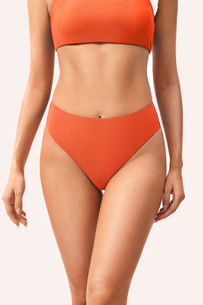 Ribbed High-Waisted Bikini Bottom