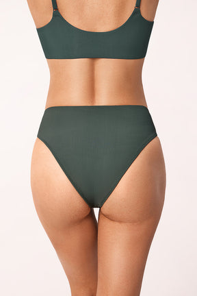 Ribbed High-Waisted Bikini Bottom