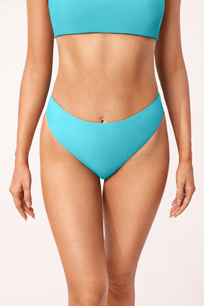 Ribbed High-Waisted Bikini Bottom