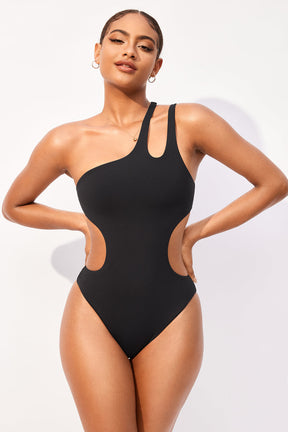 Sexy One shoulder One-Piece Swimsuit