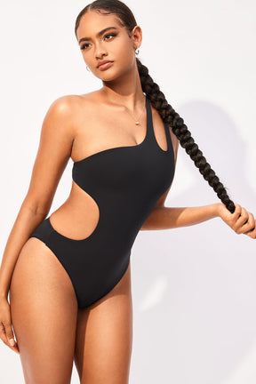 Sexy One shoulder One-Piece Swimsuit