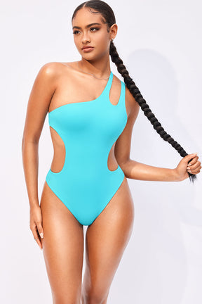Sexy One shoulder One-Piece Swimsuit