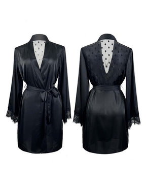 Robe Puro Luxo em Seda e Renda - Suave e Confortável