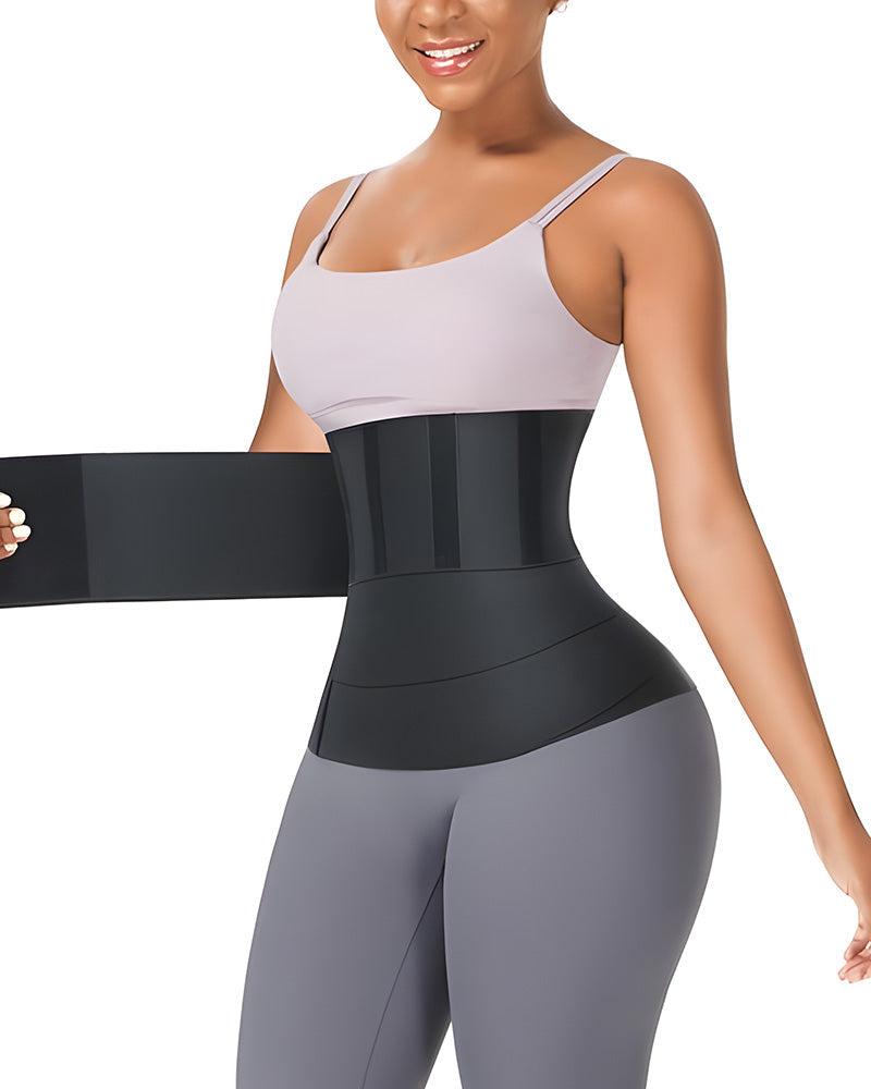 Cinta Sauna de Alta Compressão com Faixa Redutora e Corselet Integrado