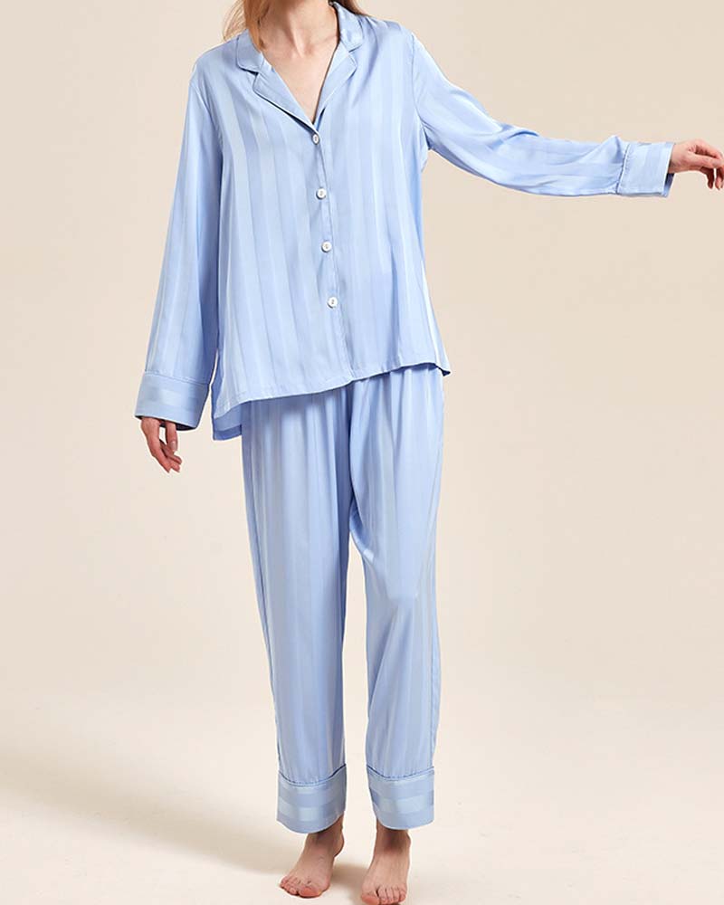 Listrado Deluxe - Conjunto Seda Jacquard Dupla