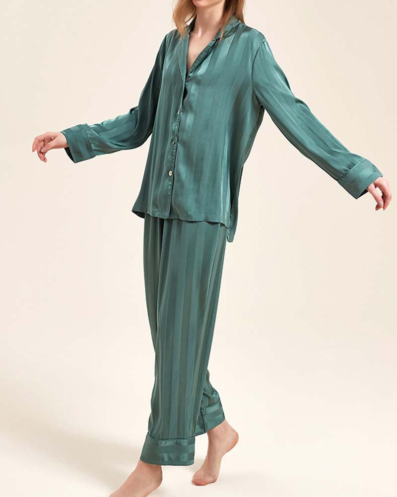 Listrado Deluxe - Conjunto Seda Jacquard Dupla