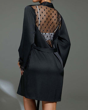 Robe Puro Luxo em Seda e Renda - Suave e Confortável
